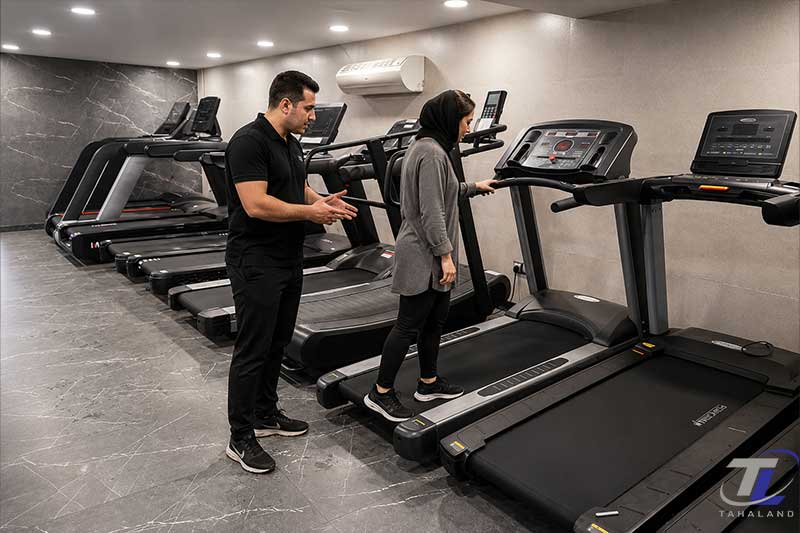 تست حضوری تردمیل پیش از خرید